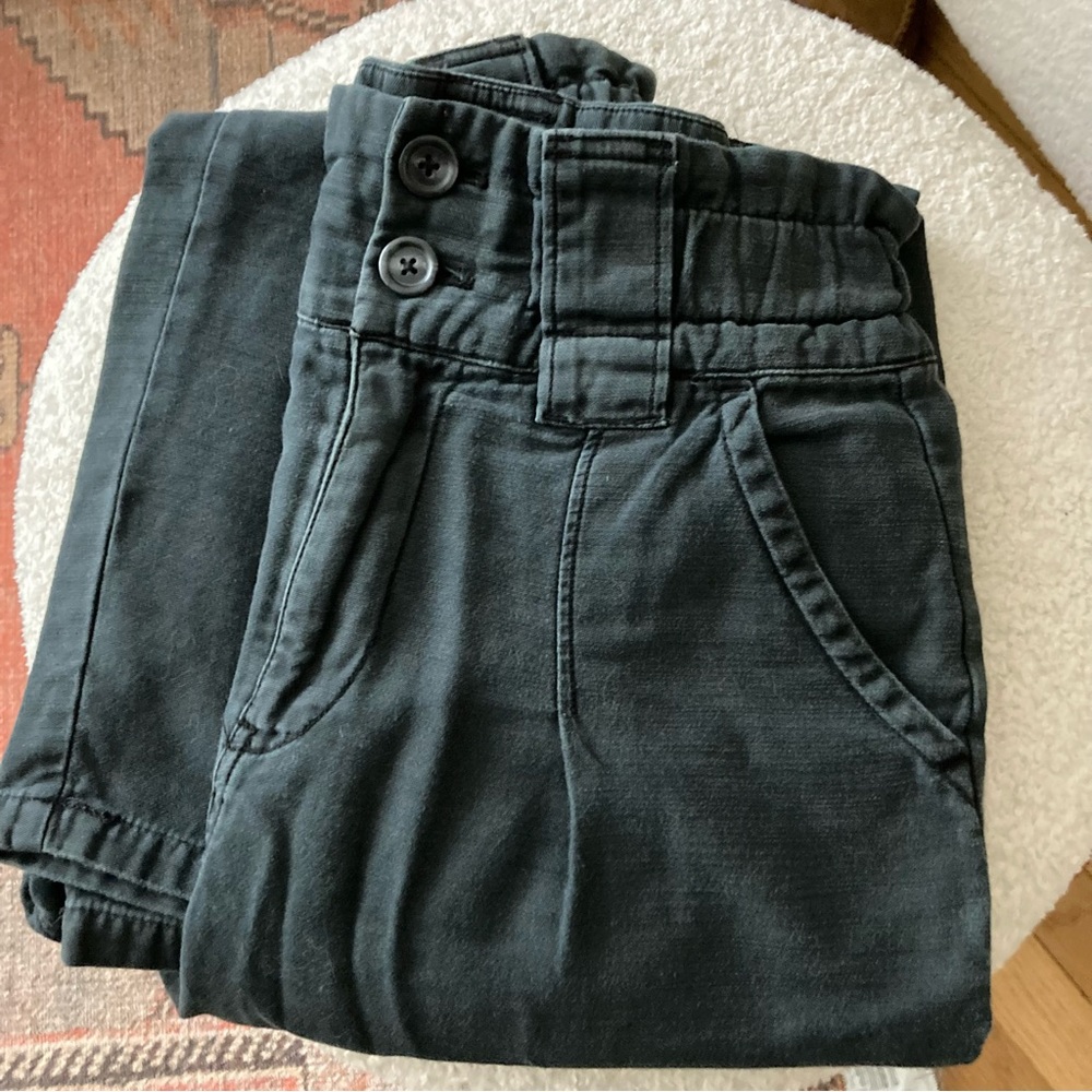 Free People Paperbag High Waisted Cotton Trousers Pants